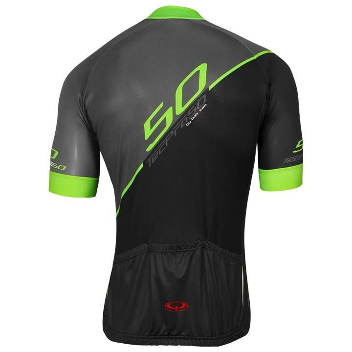 Maillot BOBTEAM TecPro50 negro-verde neón: comodidad y estilo en cada pedaleada