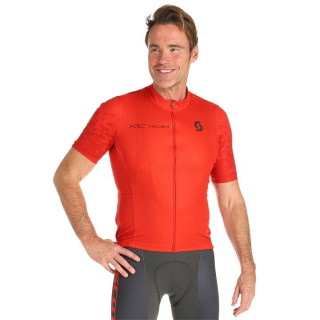Maillot de ciclismo SCOTT RC Team 10 en rojo y gris para estar fresco y cómodo