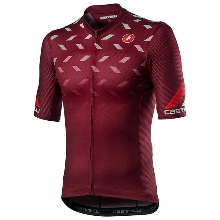 Maillot corto Castelli Avanti rojo: comodidad y estilo para tus rutas en bici
