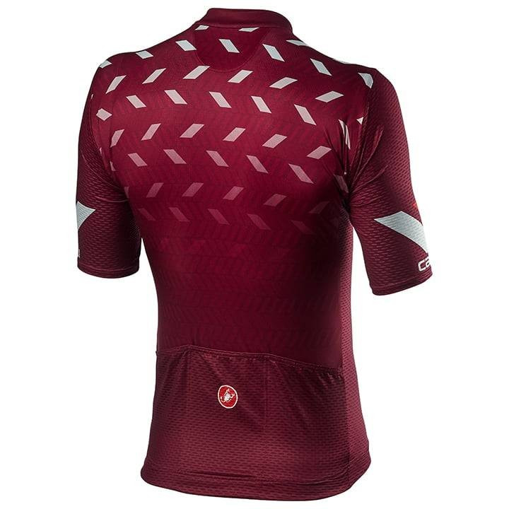 Maillot corto Castelli Avanti rojo: comodidad y estilo para tus rutas en bici