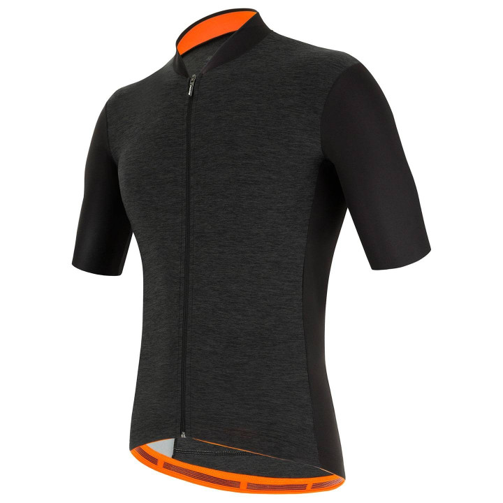 Maillot corto SANTINI negro: comodidad y estilo para tus rutas en bici