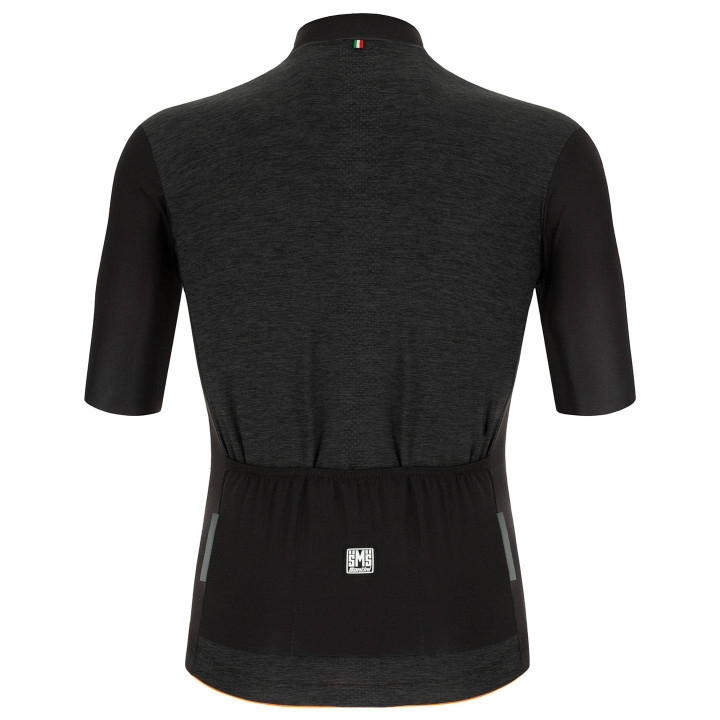 Maillot corto SANTINI negro: comodidad y estilo para tus rutas en bici