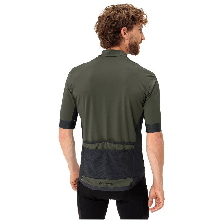 Maillot corto Kuro FZ II oliva de VAUDE, comodidad y estilo para tus rutas