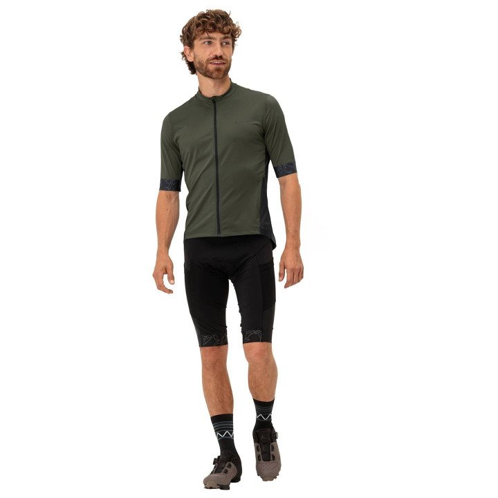 Maillot corto Kuro FZ II oliva de VAUDE, comodidad y estilo para tus rutas