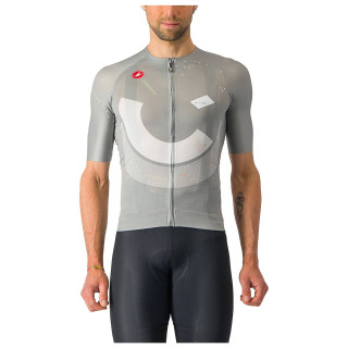 Maillot corto gris CASTELLI: comodidad y estilo para tus rutas en bici