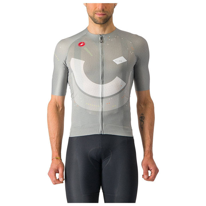 Maillot corto gris CASTELLI: comodidad y estilo para tus rutas en bici