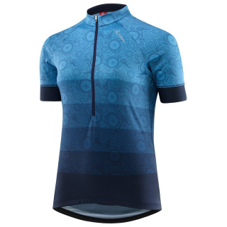 Maillot de ciclismo corto para mujer LÖFFLER en azul oscuro, comodidad y estilo en cada ruta