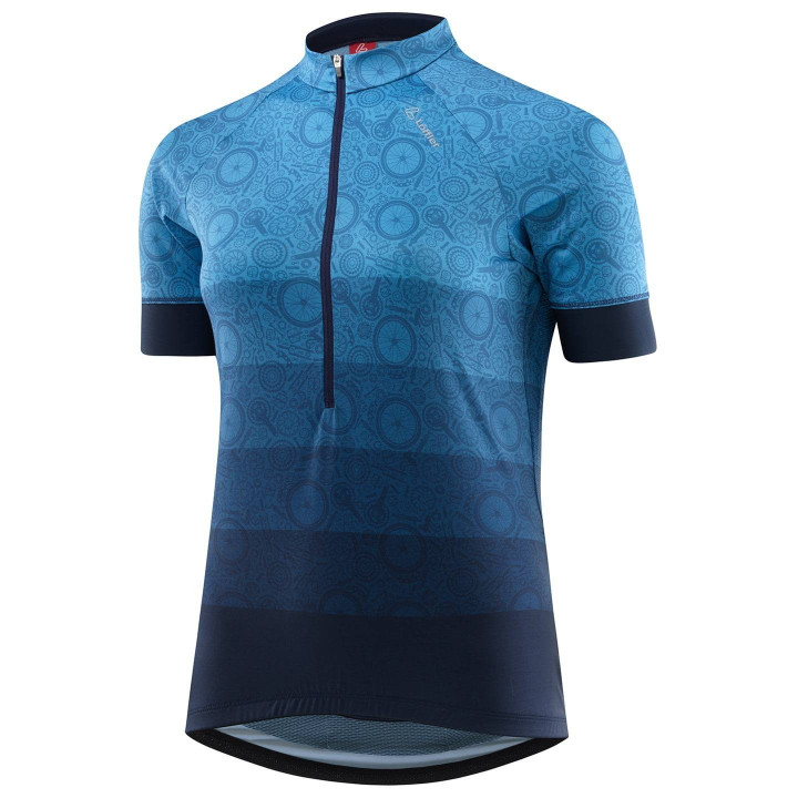 Maillot de ciclismo corto para mujer LÖFFLER en azul oscuro, comodidad y estilo en cada ruta