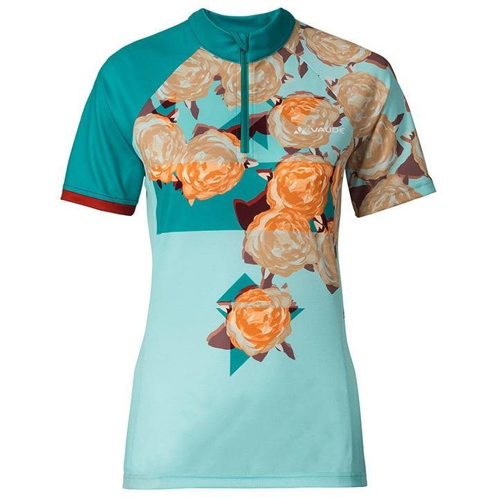 Maillot de ciclismo corto para mujer Tomaly en turquesa, comodidad y estilo en cada ruta