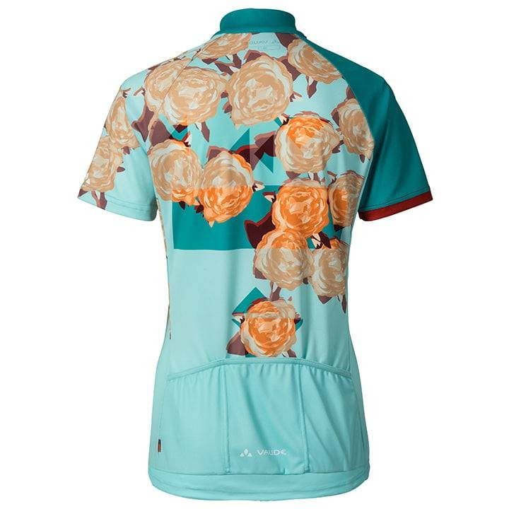 Maillot de ciclismo corto para mujer Tomaly en turquesa, comodidad y estilo en cada ruta