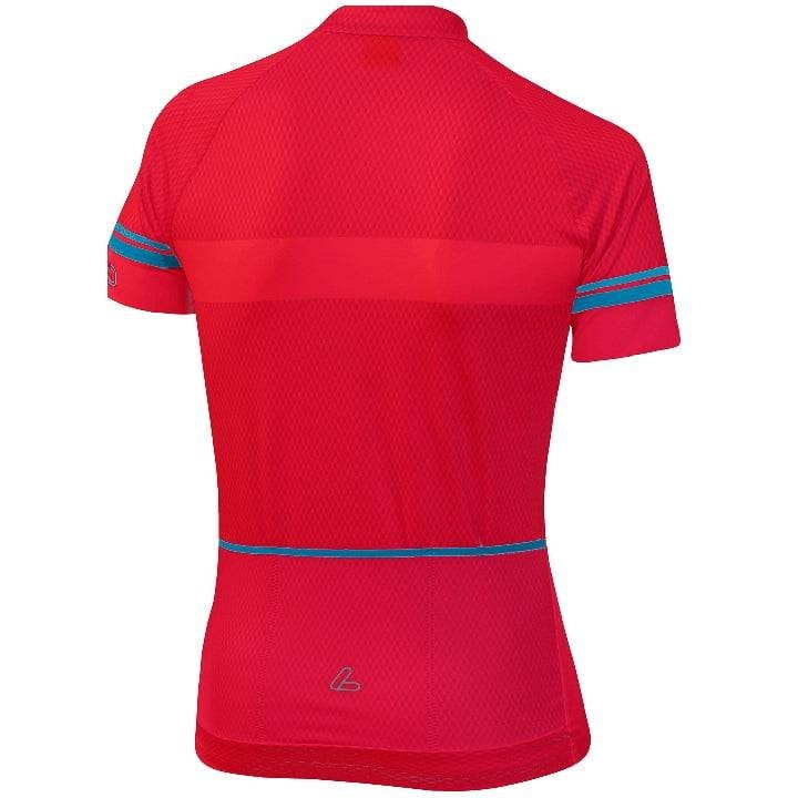Maillot corto mujer LÖFFLER Hotbond rojo para pedalear con estilo y comodidad