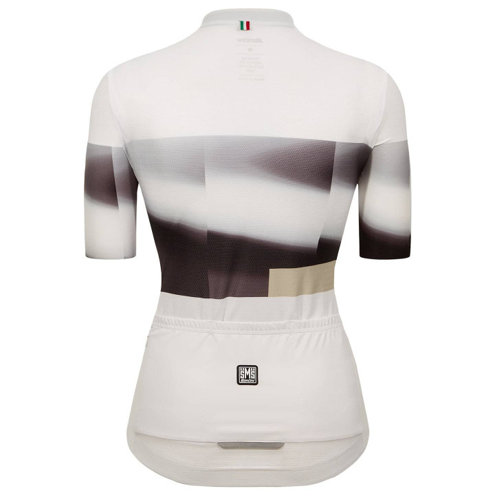 Maillot corto mujer SANTINI Mirage blanco, estilo y comodidad en cada pedalada