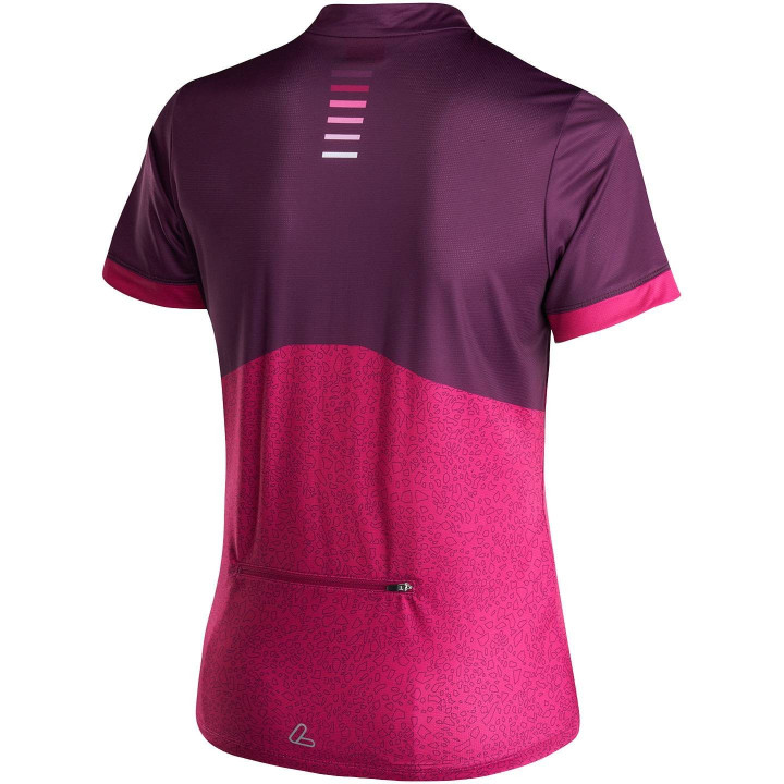 Maillot de ciclismo corto para mujer Stine fucsia de LÖFFLER, comodidad y estilo en cada pedaleada