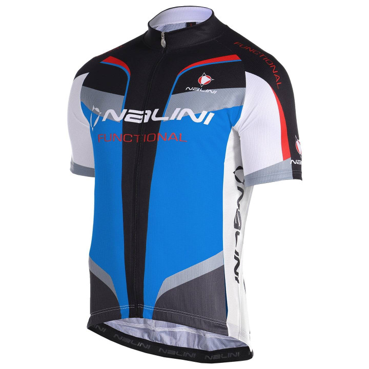 Maillot corto de ciclismo NALINI en azul y negro para sentirte fresco y cómodo