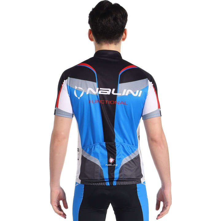 Maillot corto de ciclismo NALINI en azul y negro para sentirte fresco y cómodo