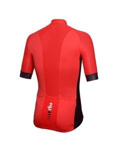 Maillot corto RH+ Watt en rojo y negro para ciclistas exigentes 2