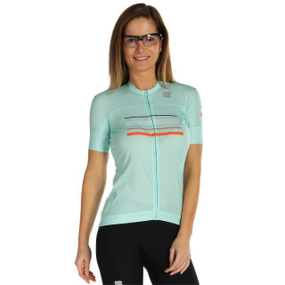 Maillot corto mujer Diva verde claro de SPORTFUL para ciclistas que buscan estilo y comodidad
