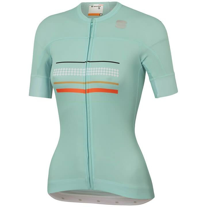 Maillot corto mujer Diva verde claro de SPORTFUL para ciclistas que buscan estilo y comodidad