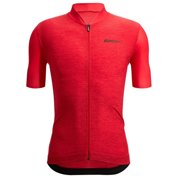 Maillot corto SANTINI Colore Puro rojo: estilo y comodidad para ciclistas