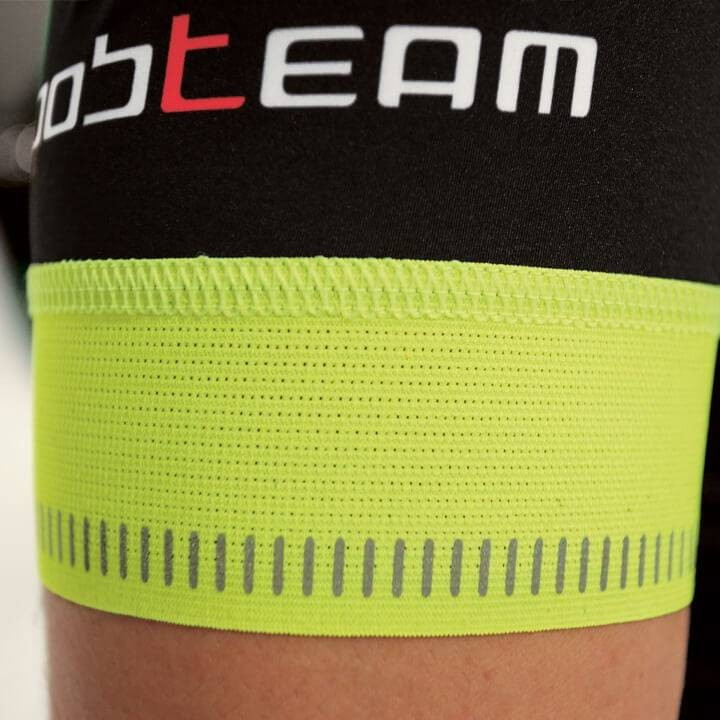 Maillot de ciclismo BOBTEAM Scatto negro y amarillo neón, comodidad y estilo para tus rutas