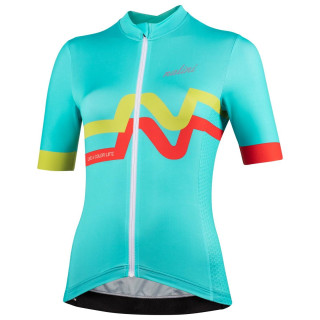 Maillot corto turquesa mujer NALINI Denver, comodidad y estilo para ciclistas