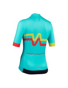 Maillot corto turquesa mujer NALINI Denver, comodidad y estilo para ciclistas 2