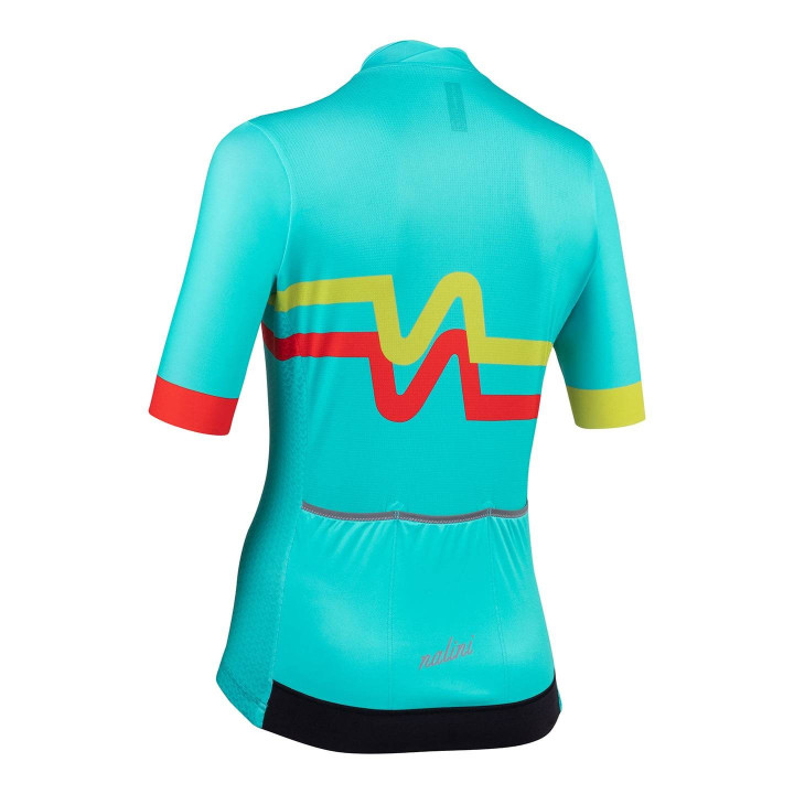Maillot corto turquesa mujer NALINI Denver, comodidad y estilo para ciclistas