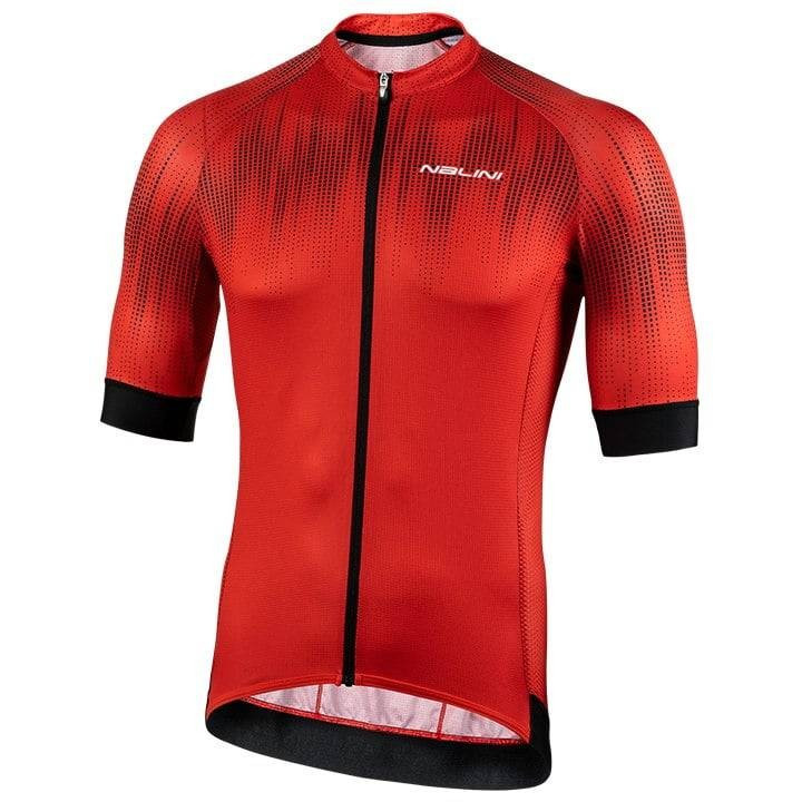 Maillot de ciclismo NALINI Helsinki 1952 en rojo y negro, estilo y comodidad para tus rutas