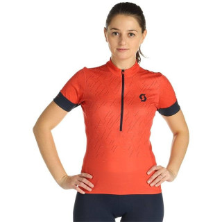 Maillot de ciclismo corto para mujer SCOTT Endurance 20 en rojo y azul