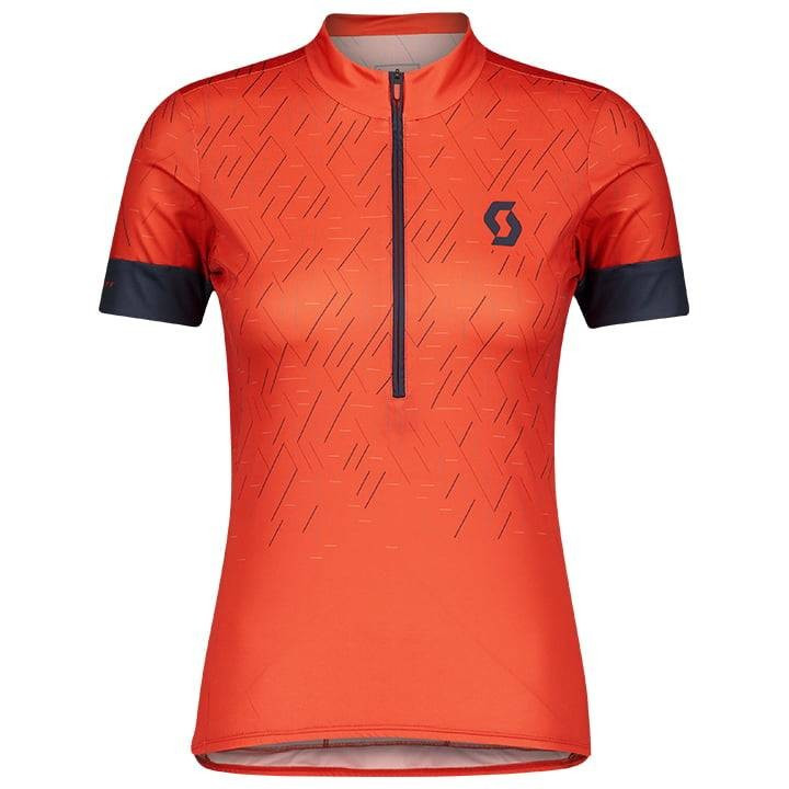 Maillot de ciclismo corto para mujer SCOTT Endurance 20 en rojo y azul