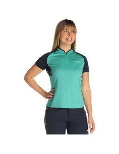 Maillot de ciclismo corto para mujer VAUDE Tamaro III en verde, comodidad y estilo en cada pedalada