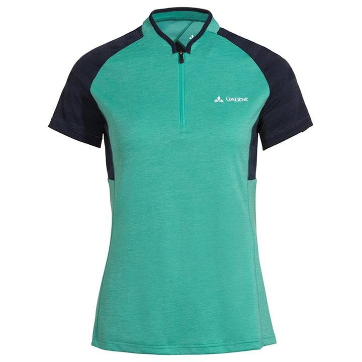 Maillot de ciclismo corto para mujer VAUDE Tamaro III en verde, comodidad y estilo en cada pedalada