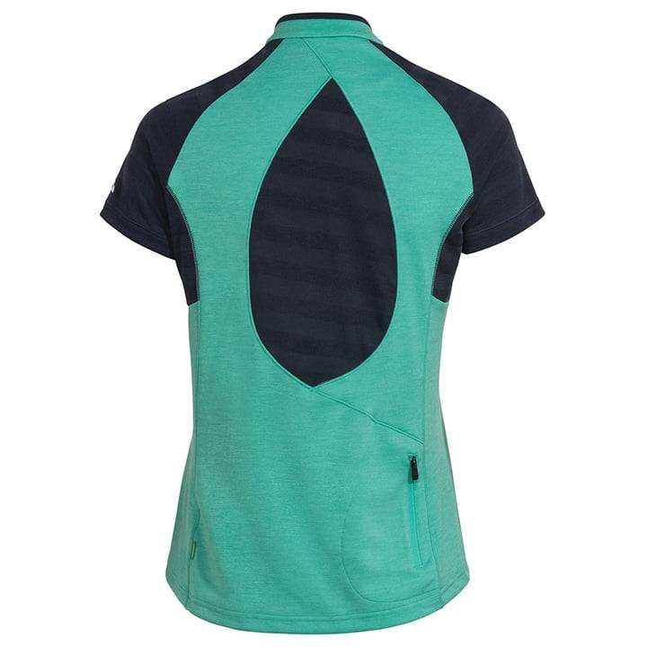 Maillot de ciclismo corto para mujer VAUDE Tamaro III en verde, comodidad y estilo en cada pedalada