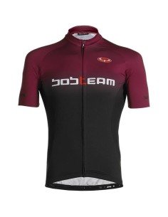 Maillot de ciclismo Primo negro-burdeos de BOBTEAM para un pedaleo cómodo y fresco