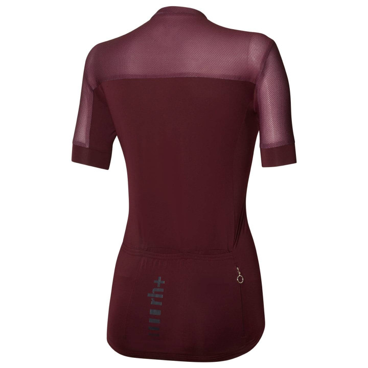 Maillot de ciclismo corto para mujer RH+ en lila, comodidad y estilo en cada pedalada