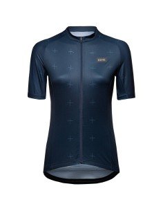 Maillot de ciclismo para mujer GORE WEAR Daily en azul oscuro y blanco, comodidad y estilo para tus rutas