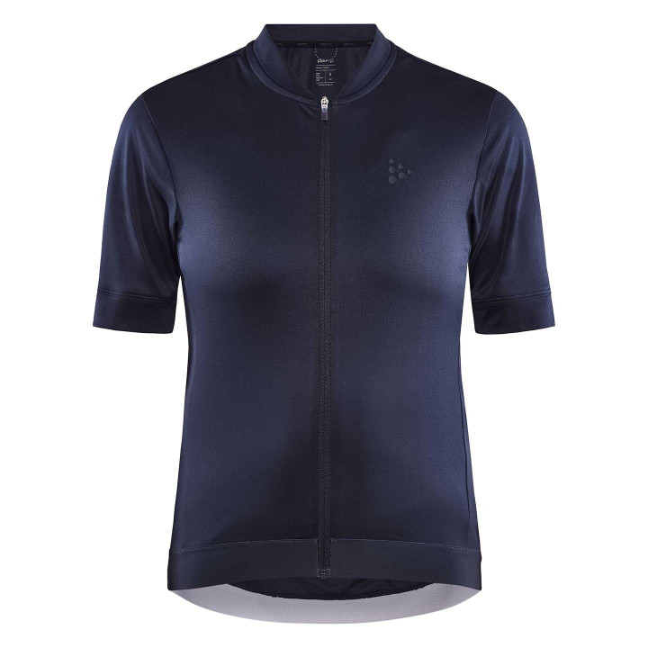 Maillot corto de mujer CRAFT Essence en azul oscuro para ciclistas cómodas y estilosas