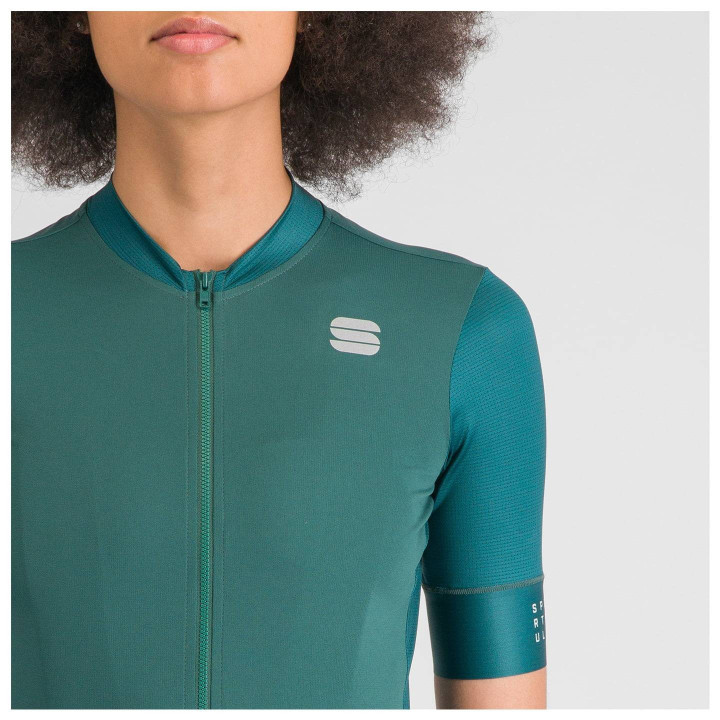 Maillot de ciclismo corto para mujer SPORTFUL SRK en verde, comodidad y estilo en tus rutas