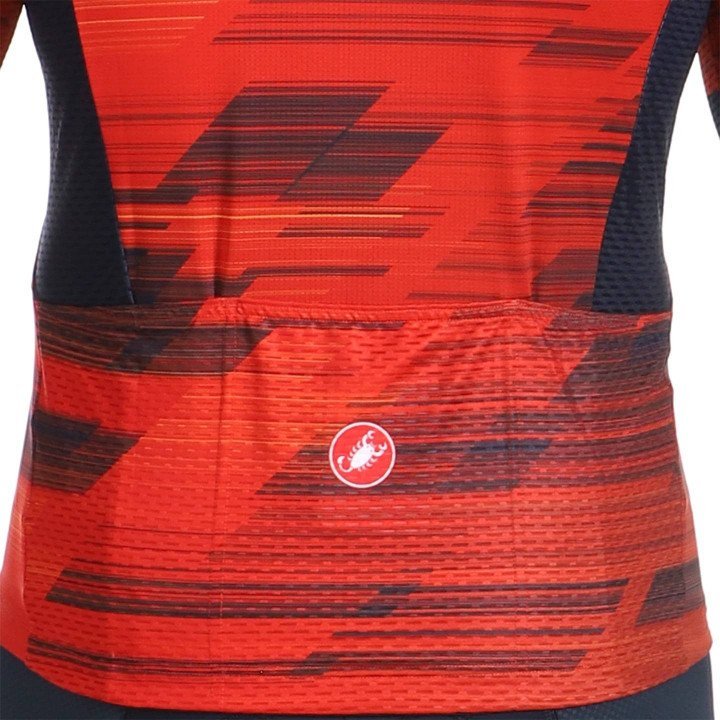 Maillot corto CASTELLI Rapido 2 rojo y azul, perfecto para tus rutas en bici