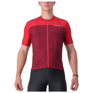 Maillot corto Castelli Unlimited Entrata rojo: comodidad y estilo para ciclistas