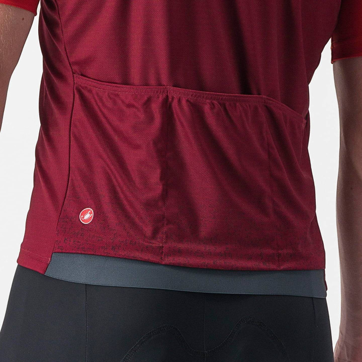 Maillot corto Castelli Unlimited Entrata rojo: comodidad y estilo para ciclistas