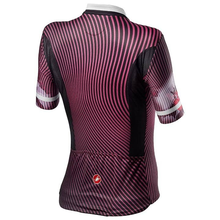 Maillot corto rojo para mujer de CASTELLI, ideal para primavera y ciclismo cómodo