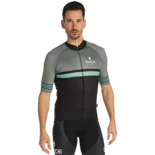 Maillot Prizzi negro y oliva de BIANCHI MILANO: estilo y comodidad para tus rutas en bici