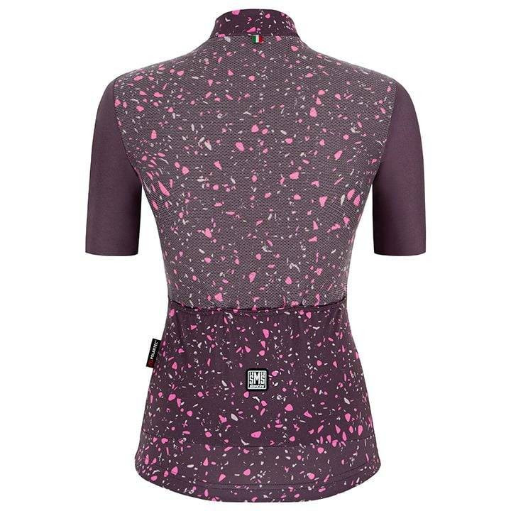Maillot corto lila para mujer de Santini: comodidad y estilo en cada pedaleo