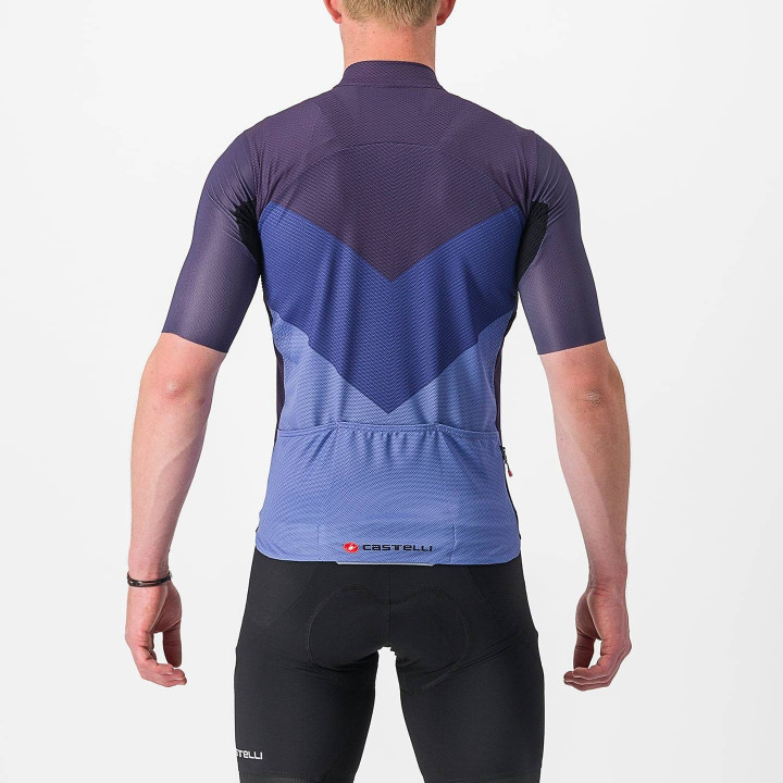 Maillot corto lila Endurance Pro 2 de CASTELLI para ciclistas que buscan confort y estilo