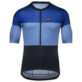 Maillot corto Spirit Stripes azul de GORE WEAR para ciclistas que buscan estilo y comodidad