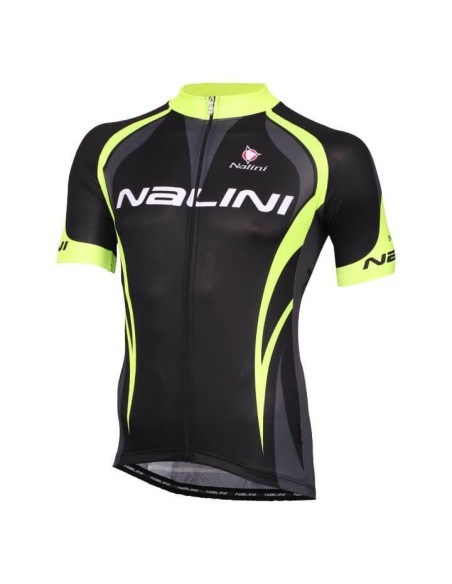 Maillot NALINI Predazzo negro y amarillo neón para ciclismo cómodo y fresco Maillot NALINI Predazzo negro y amarillo neón para ciclismo cómodo y fresco