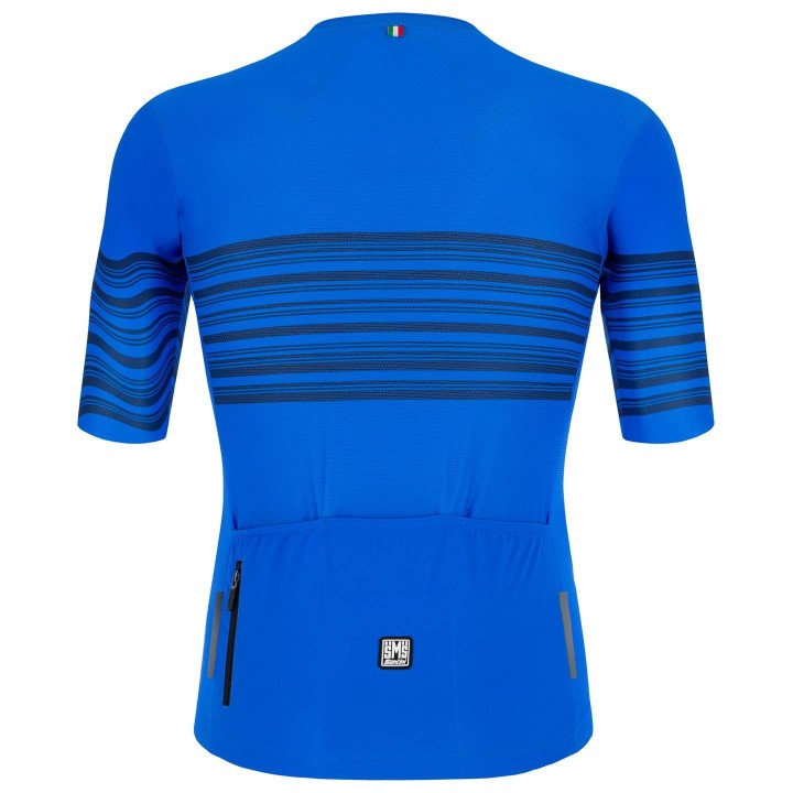 Maillot de Ciclismo Corto SANTINI Tono Profilo Azul para un Rendimiento Perfecto