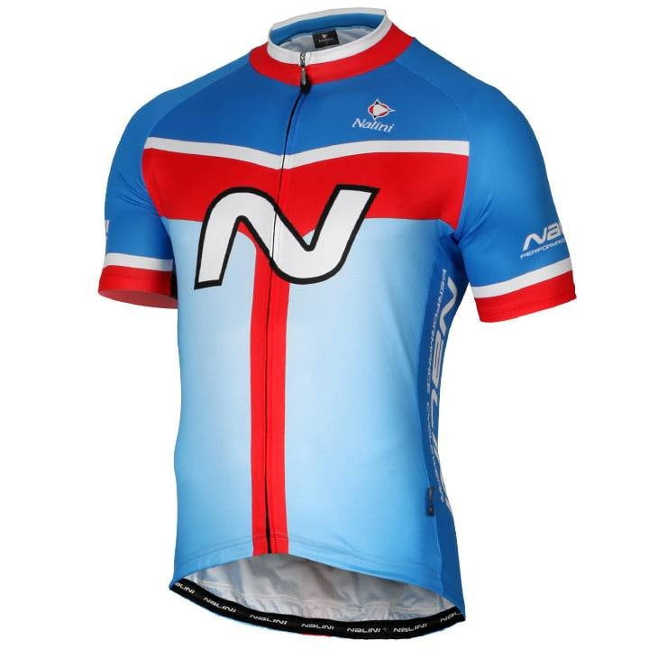 Maillot NALINI Navision rojo-azul: comodidad y estilo para ciclistas