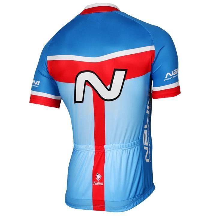 Maillot NALINI Navision rojo-azul: comodidad y estilo para ciclistas